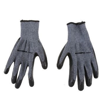 Latex Work Gloves - Black - One Size