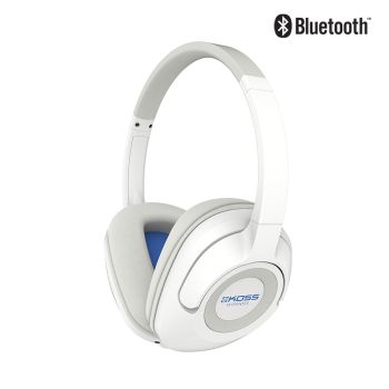 KOSS BT539i Bluetooth On-Ear Headphones with Microphone - White