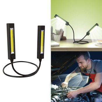 Double magnetic COB LED Lamp with Flexible Neck - 3 W