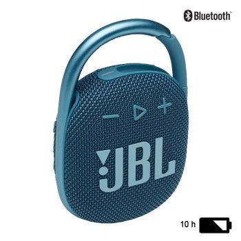 Haut-parleur Bluetooth portatif JBL Clip 4 étanche - 5W - Bleu - Réusiné