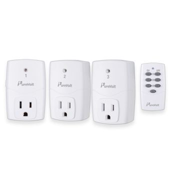 3 Wireless Switch for Indoor Outlet - 125 V - 10 A - 30 m