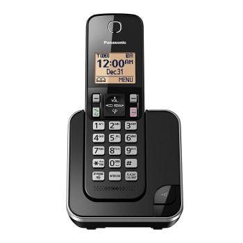 Téléphone sans-fil avec afficheur PANASONIC KXTGC380C - Noir - Réusiné