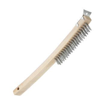 14-Inch Wire Brush with Scrapper
