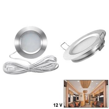 12V 2W 2.75 in (70 mm) LED Recessed Light - Push to Turn On - 4000K