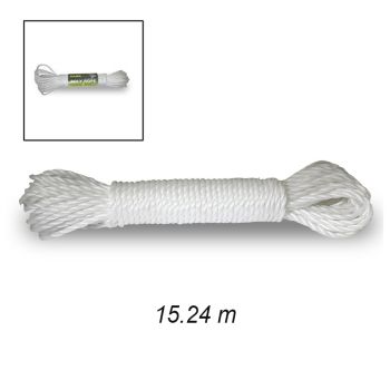 3 Strand Braided Utility Rope - White - 28 mm X 15.24 m