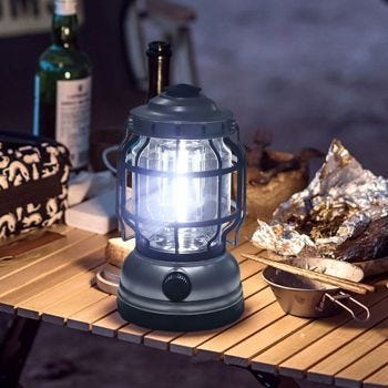 Dimmable 180 Lumens Mini LED COB Lantern - Silver or Bronze