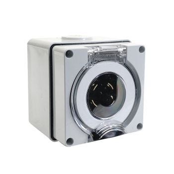 NEMA 14-30P 125/250 V - 30 A Waterproof Power Inlet Box with Cover