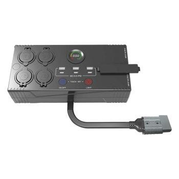 Control Box for 12 V Vehicle Battery - USB Port, USB-C and Voltmeter