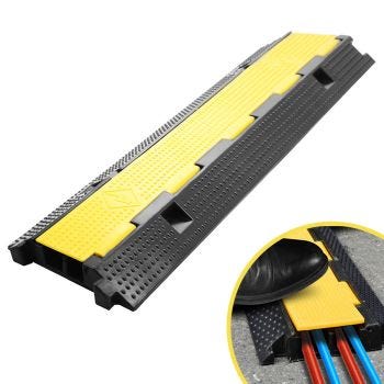 2-Channel Cable Protector - 100 cm X 25 cm X 4.85 cm