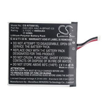 Replacement Battery for Nintendo Switch - Li-polymer - 3.7 V - 4600 mAh