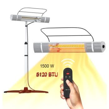 Patio Heater with Portable Stand - 1500 W - 5200 BTU