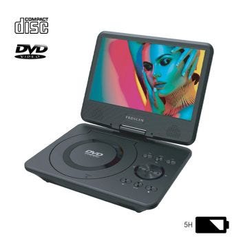 PROSCAN PDVD9019 Portable DVD Player with 9-Inch Swivel Screen