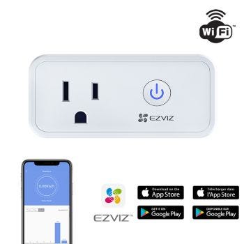 EZVIZ T30 Wi-Fi Smart Plug with Power Consumption Statistics