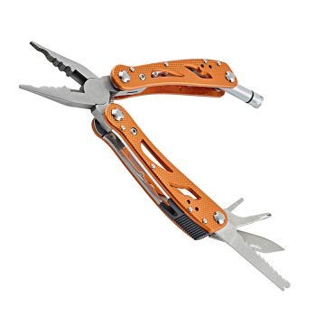6-in-1 Multufinction Pliers with Built-in LED Flashlight - 7"