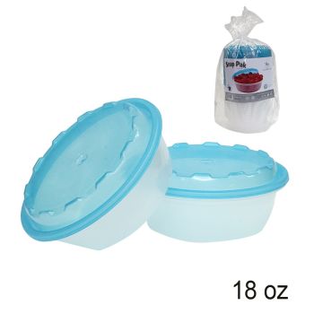 Round Food Container with Lid - 532 ml - 25-Pack