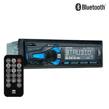 Récepteur multimédia DIN Bluetooth avec télécommande IR - USB/AUX/AM/FM - Réusiné