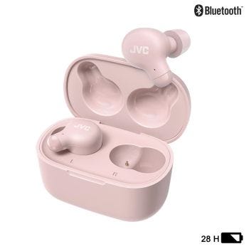 JVC HA-A18T Marshmallow Wireless Earbuds with Charging Case - Pink