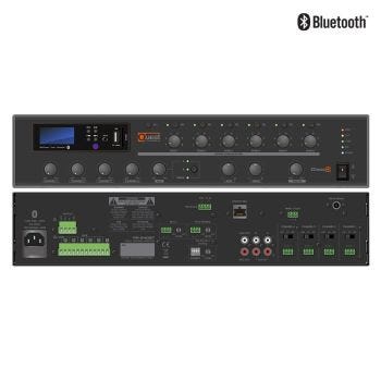 Amplificateur/Mélangeur 6 zones 130W 70V QUEST PR-130BT - Bluetooth/FM/USB/SD