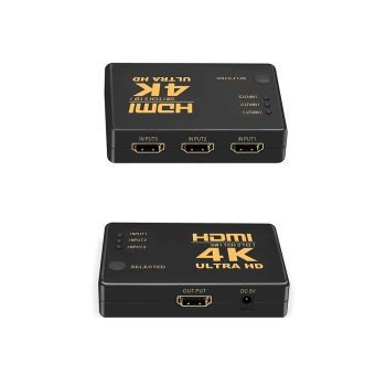 Commutateur HDMI 4K intelligent - 3 entrées/1 sortie