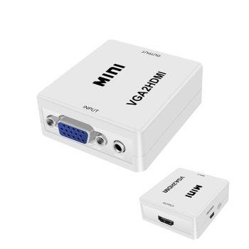 Convertisseur VGA vers HDMI avec port audio - 5V