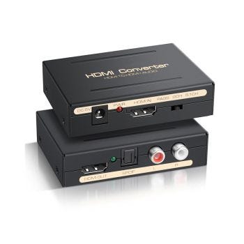 4K HDMI to HDMI Audio Extractor with Optical SPDIF and L/R Output