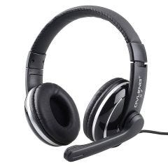 Casque de jeu avec fil et microphone - 2 x 3.5 mm - Noir