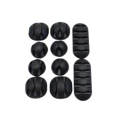Assortiment de supports adhésifs pour câble - 10 pièces