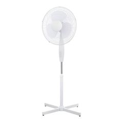 Ventilateur sur pied oscillant - 3 vitesses - 40,6 cm - Blanc